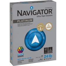 Navigator Platinum Office Multi-Use Printer & Copy Paper, Bright White, Letter (8.5" x 11"), 2500 Sheets Per Case, 24 Lb, 99 Brightness