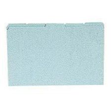 Oxford Pressboard Tab File Guides, Blank, Self Tab, Letter Size, Oxford Blue, Pack Of 100