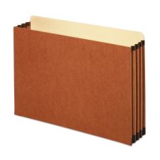 Pendaflex File Cabinet Pockets, 3.5" Expansion, Legal Size, Redrope, 10/Box