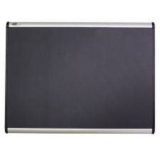 Quartet Prestige Plus Magnetic Fabric Bulletin Board, 72" x 48", Aluminum Frame With Silver Finish