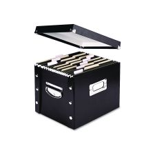 Snap-N-Store File Box, Letter Files, 11.75" x 9.75" x 9.5", Black