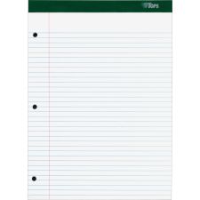 TOPS Double Docket Rigid Back Legal Pads - 100 Sheets - Stapled/Glued - Ruled - 16 lb Basis Weight - 8 1/2"x11 3/4" - 63384
