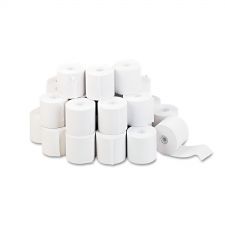 Universal Impact and Inkjet Print Bond Paper Rolls, 0.5" Core, 2.25" x 150 ft, White, 100/Carton