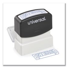 Universal Message Stamp, ENTERED, Pre-Inked One-Color, Blue