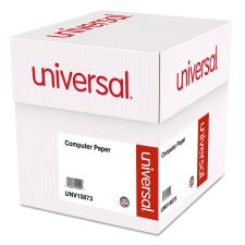 Universal Printout Paper, 3-Part, 15 lb Bond Weight, 9.5 x 11, White/Canary/Pink, 1,200/Carton