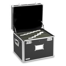 Vaultz Locking Letter/Legal File Chest, 12 3/8"H x 17 5/8"W x 14"D, Black