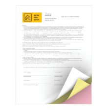Xerox Revolution Premium Digital Carbonless Laser Paper, White/Canary/Pink, Letter (8 1/2" x 11"), 20 Lb, 92 Brightness, 1670 Total, 167 Sets/Ream