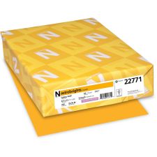 Astrobrights Color Card Stock, Gold, Letter (8.5" x 11"), 65 lb, Pack Of 250