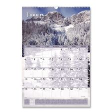 AT-A-GLANCE Scenic Monthly Wall Calendar, Landscape Photography, 15.5 x 22.75, White/Multicolor Sheets, 12-Month (Jan-Dec): 2026