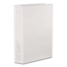 Charles Leonard VariCap Expandable Binder, 2 Posts, 6" Capacity, 11 x 8.5, White