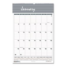 House of Doolittle Bar Harbor Recycled Wirebound Monthly Wall Calendar, 12 x 17, White/Blue/Gray Sheets, 12-Month (Jan-Dec): 2026