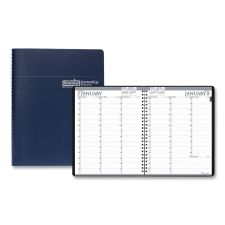 House of Doolittle Recycled Professional Weekly Planner, 15-Minute Appts, 11 x 8.5, Blue Wirebound Soft Cover, 12-Month (Jan to Dec): 2026