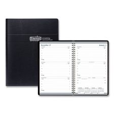 House of Doolittle Recycled Weekly Appointment Book, 8 x 5, Black Cover, 12-Month (Jan to Dec): 2026