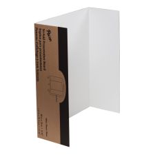 Pacon 80% Recycled Single-Walled Tri-Fold Presentation Boards, 48" x 36", White, Carton Of 4