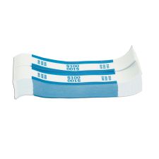 Pap-R Currency Straps, Blue, $100, Pack Of 1,000