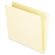 Pendaflex Manila End Tab Folders, 9.5" High Front, Straight 1-Ply Tabs, Letter Size, Manila, 100/Box