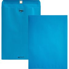 Quality Park #90 Envelopes, Clasp Closure, Blue, Pack Of 10 Envelopes