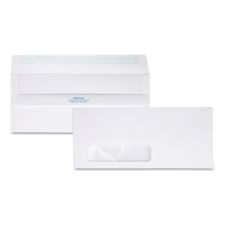 Quality Park Redi-Seal Envelope, Address Window, #10, Commercial Flap, Redi-Seal Adhesive Closure, 4.13 x 9.5, White, 500/Box