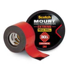 Scotch Heavy-Duty Interior/Exterior Double-Sided Mounting Tape, 1" x 400"
