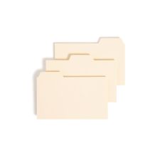 Smead Manila Card Guides, 1/3-Cut Top Tab, Blank, 3 x 5, Manila, 100/Box