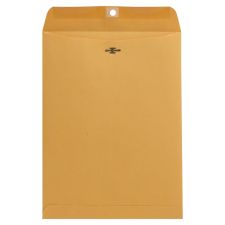 Universal Center-Seam 9" x 12" Manila Envelopes, Clasp Closure, 32 Lb, Brown Kraft, Box Of 100