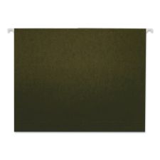 Universal Hanging File Folders, Letter Size, 1/3-Cut, Standard Green, 25/Box