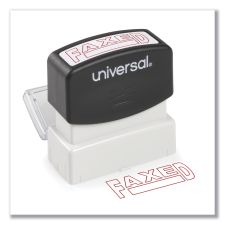 Universal Message Stamp, FAXED, Pre-Inked One-Color, Red