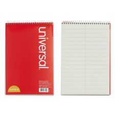 Universal Steno Book, 6" x 9", Pitman Ruled, 60 Sheets, Red