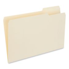 Universal Top Tab File Folders, 1/3-Cut Tabs: Right Position, Legal Size, 0.75" Expansion, Manila, 100/Box