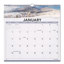 AT-A-GLANCE Landscape Monthly Wall Calendar, Landscapes Photography, 12 x 12, White/Multicolor Sheets, 12-Month (Jan to Dec): 2026