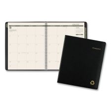 AT-A-GLANCE Recycled Monthly Planner, 11 x 9, Black Cover, 13-Month: Jan 2026 to Jan 2027