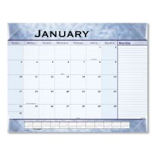 AT-A-GLANCE Slate Blue Desk Pad, 22 x 17, Blue Sheets, Clear Corners, 12-Month (Jan to Dec): 2026
