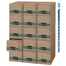 Bankers Box Stor/Drawer Steel Plus Drawer Files, Legal Size, 23 1/4" x 15 1/2" x 10 3/8", 94% Recycled, Pack Of 6
