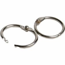 CLI Multipurpose Book Rings - 0.5" Diameter - Round - Silver - Steel - 100 / Box