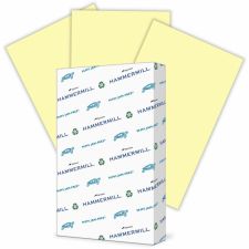 Hammermill Colors Print Paper, 20 lb Bond Weight, 8.5 x 14, Canary, 500/Ream