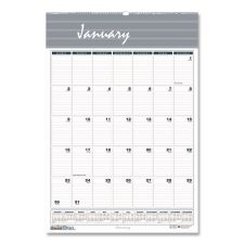 House of Doolittle Bar Harbor Recycled Wirebound Monthly Wall Calendar, 8.5 x 11, White/Blue/Gray Sheets, 12-Month (Jan-Dec): 2026