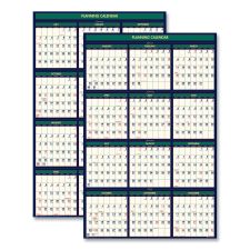 House of Doolittle Four Seasons Business/Academic Recycled Wall Calendar, 24 x 37, 12-Month (July-June): 2025-2026, 12-Month (Jan to Dec): 2026