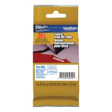 P-touch TZe Iron-On Tape - 15/32" Width - Thermal Transfer - White, Navy Blue - Iron-on Transfer - 1 Each - TZEFA3