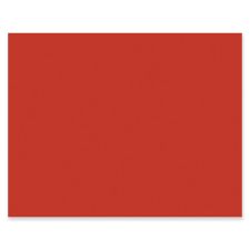 Pacon Peacock 100% Recycled Railroad Board, 22" x 28", 4-Ply, Red, Carton Of 25 Sheets