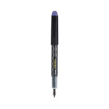 Pilot Varsity Fountain Pen, Medium 1 mm, Purple Ink, Clear/Black/Purple Barrel