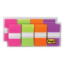Post-it Flags, .94 in. x 1.7 in., 8 Dispensers, 20 Flags/Dispenser, Assorted Colors, Back to School Supplies - 680PGOP2