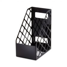Universal Recycled Plastic Large Magazine File, 6.25 x 9.5 x 11.88, Black