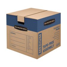 Bankers Box SmoothMove Prime Moving & Boxes, 16" x 16" x 18", Kraft Brown, Case Of 8