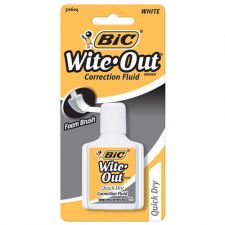 BIC Quick Dry Correction Fluid, White