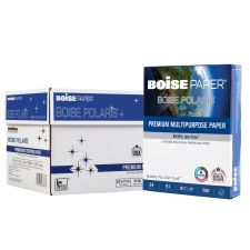 Boise POLARIS Premium Multi-Use Printer & Copy Paper, White, Letter (8.5" x 11"), 5000 Sheets Per Case, 24 Lb, 97 Brightness, FSC Certified
