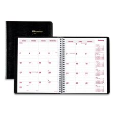 Brownline Essential Collection 14-Month Ruled Monthly Planner, 8.88 x 7.13, Black Cover, 14-Month: Dec 2025 to Jan 2027
