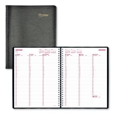 Brownline Essential Collection Weekly Appointment Book in Columnar Format, 11 x 8.5, Black Cover, 12-Month (Jan to Dec): 2026