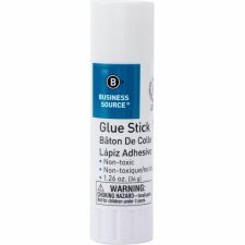 Business Source Glue Stick - 1.26 oz - White - 1 Each