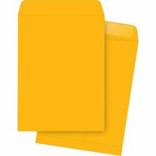 Business Source Kraft Gummed Catalog Envelopes - Catalog - #13 1/2 - 10" Width x 13" Length - 28 lb - Gummed - Kraft - Kraft - 250 / Box
