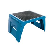 Cramer One Up Nonslip Folding Step Stool - 1 Step - 9.5" x 14.5" x 11.3" - Blue
